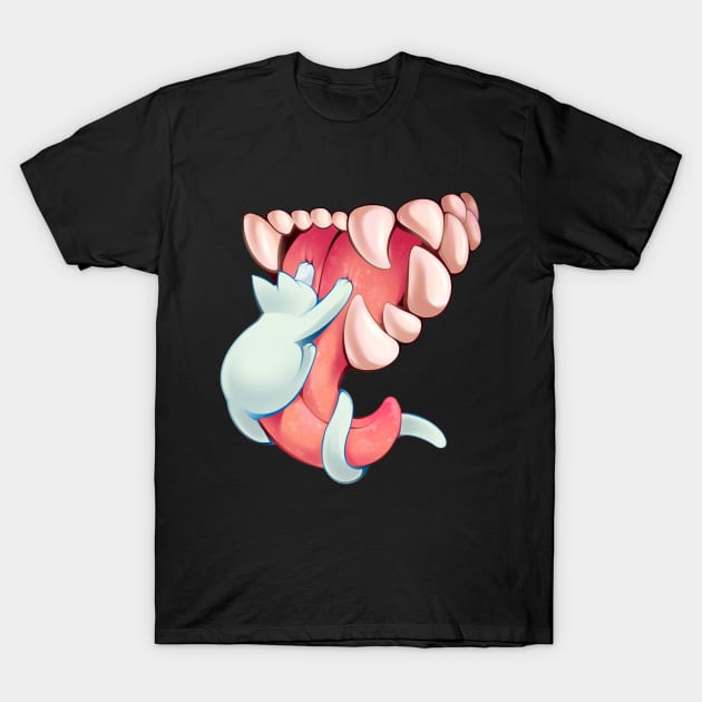 Cat Got Your Tongue T-Shirt by SketchyMacrocosm